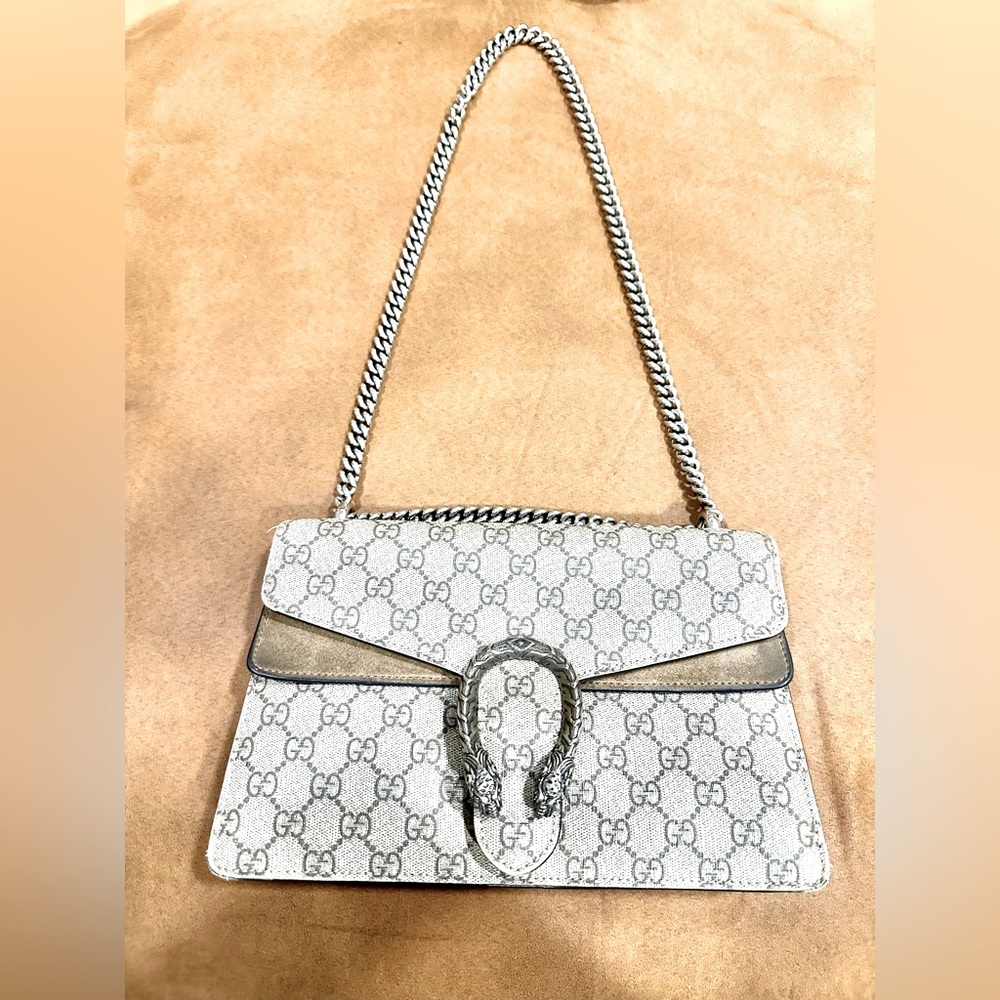 Original GG Supreme Canvas Dionysus Shoulder Bag Small